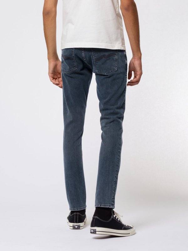 Jean skinny bleu foncé en coton bio - Tight Terry black ocean