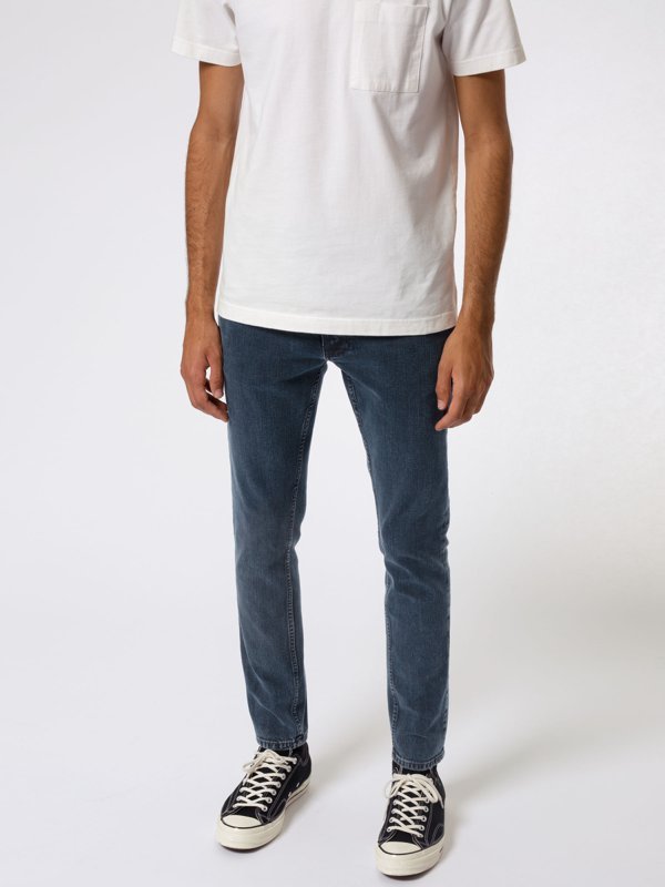 Jean skinny bleu foncé en coton bio - Tight Terry black ocean