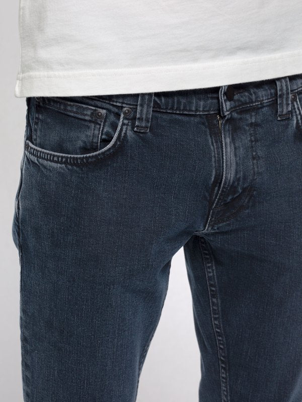 Jean skinny bleu foncé en coton bio - Tight Terry black ocean