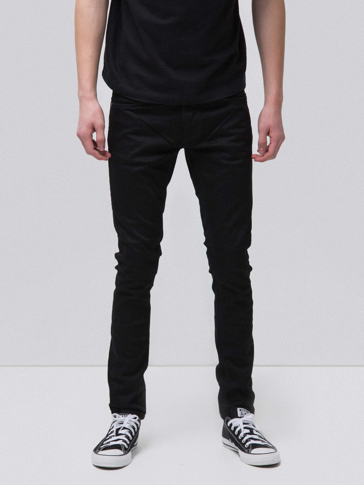 Jean skinny noir coton bio - Tight Terry deep black