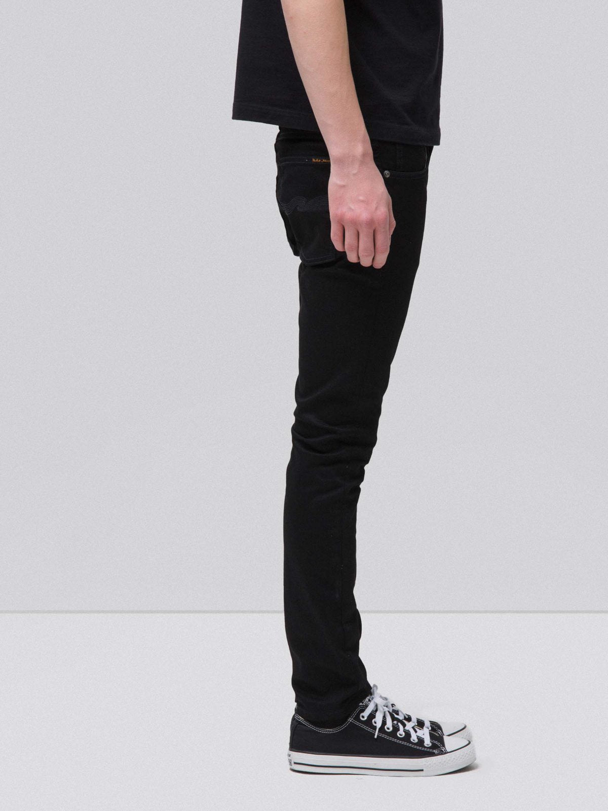 Jean skinny noir coton bio - Tight Terry deep black
