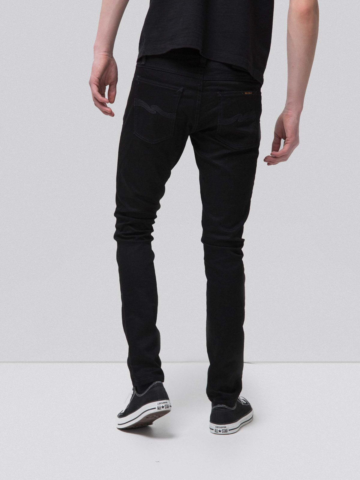 Jean skinny noir coton bio - Tight Terry deep black