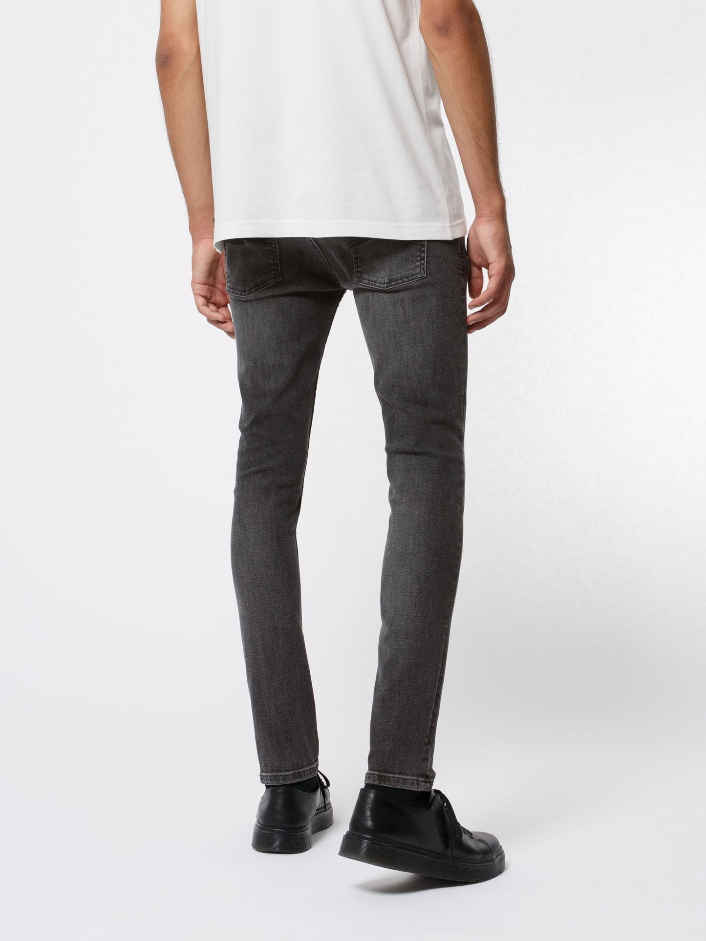 Jean skinny gris en coton bio - tight terry fade to grey