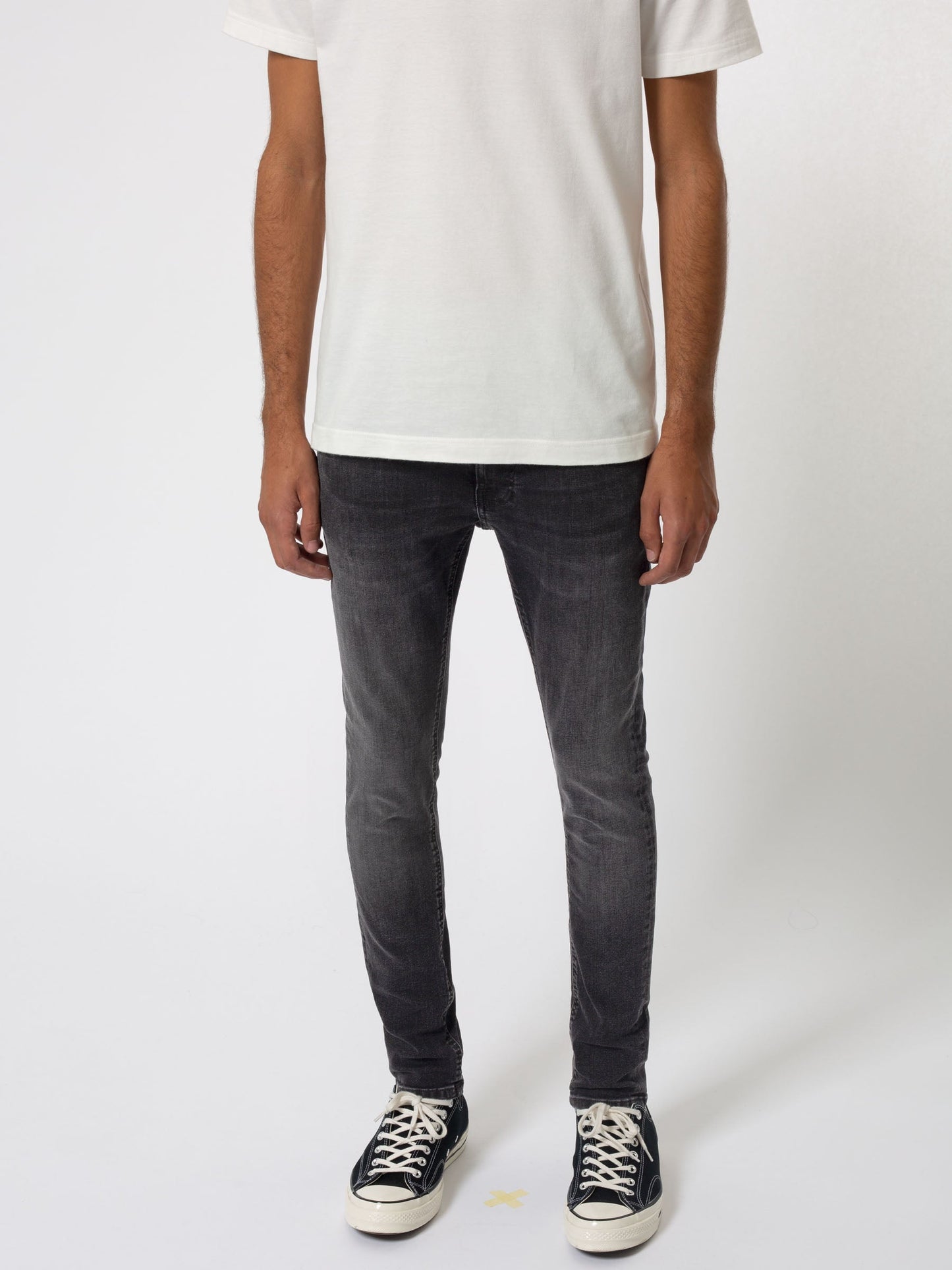 Jean skinny noir délavé en coton bio - Tight Terry black treats