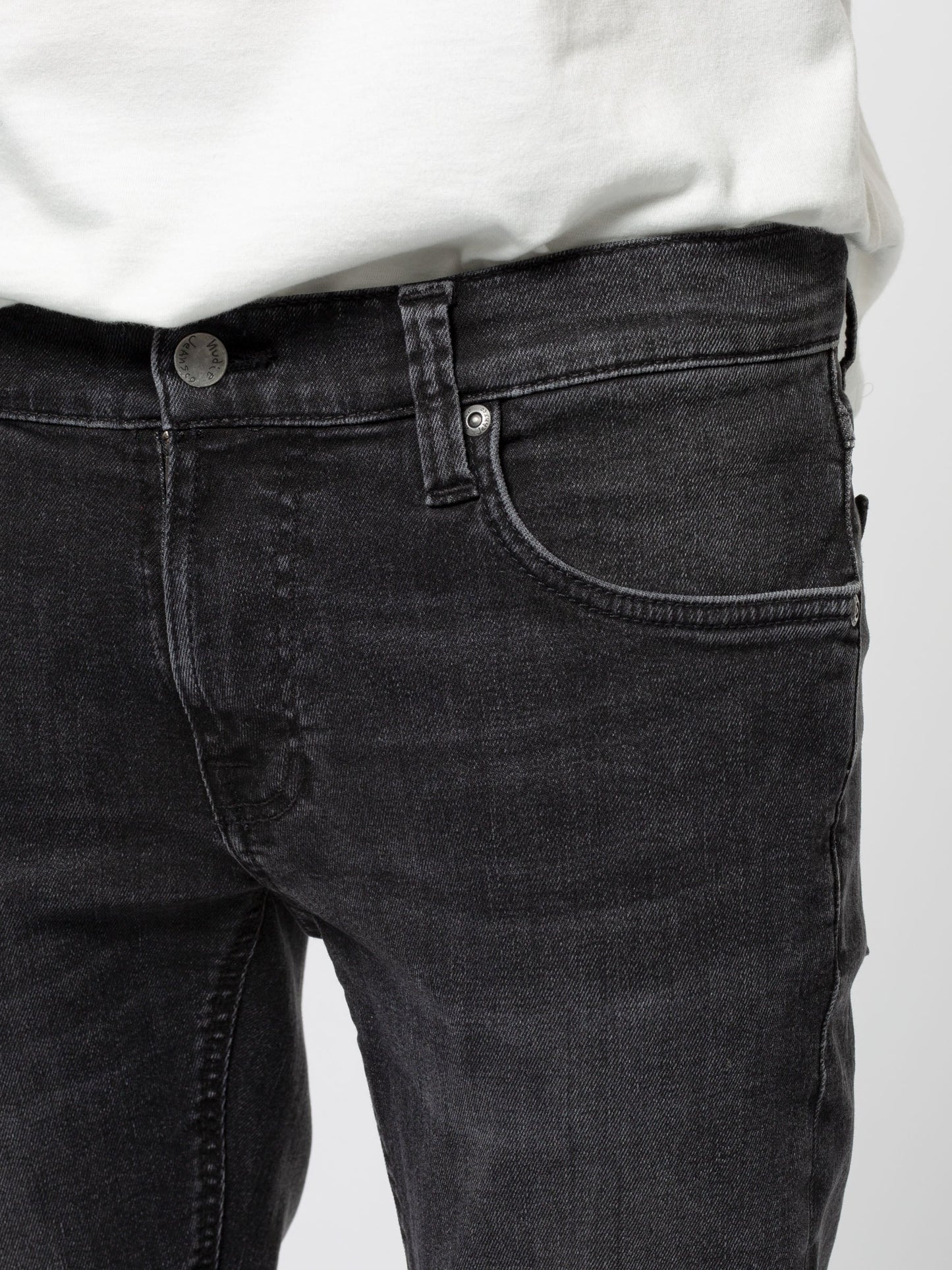 Jean skinny noir délavé en coton bio - Tight Terry black treats
