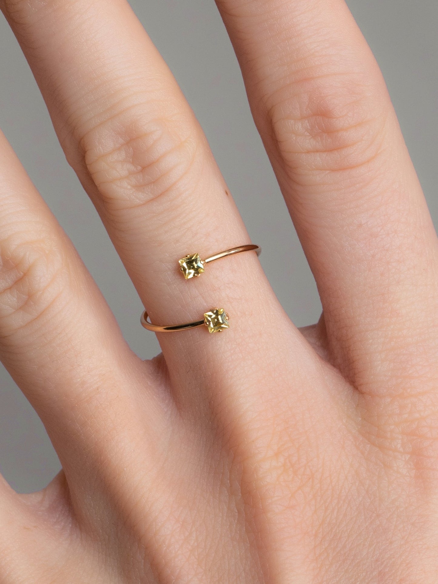 Bague plaqué or certifié | doré "bague tom - jonquille"