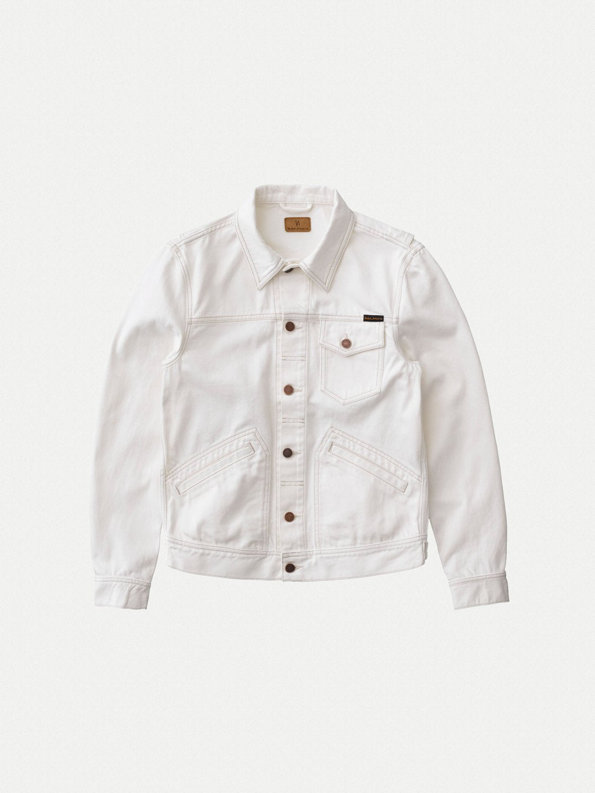Veste en jean écru en coton bio - Tommy