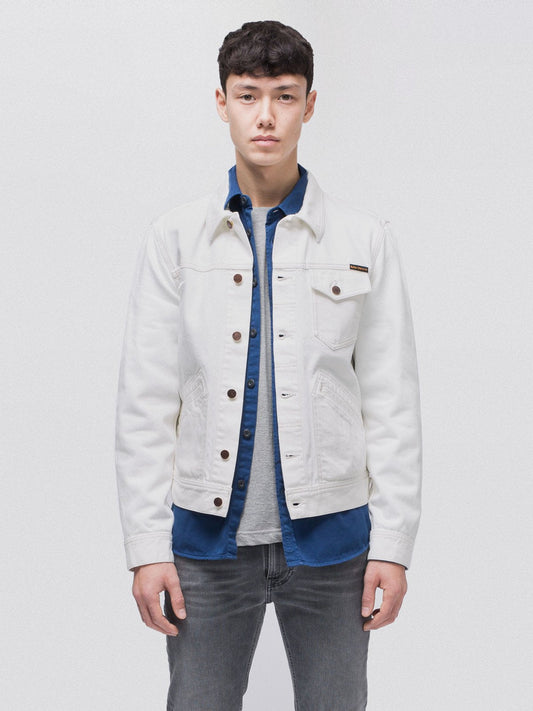 Veste en jean écru en coton bio - Tommy
