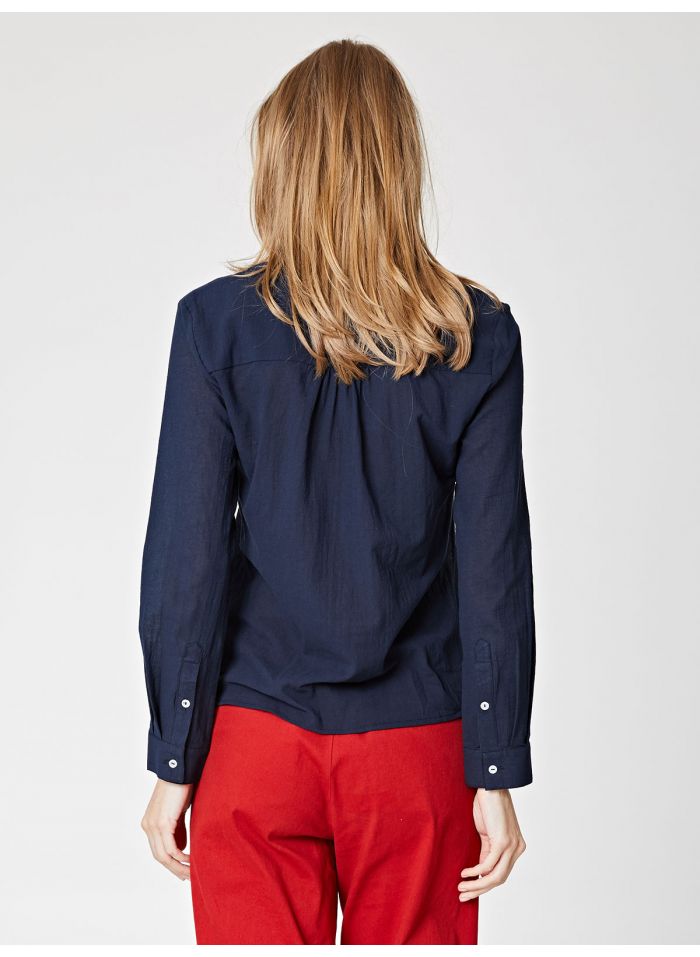 Blouse boutonnée en coton biologique