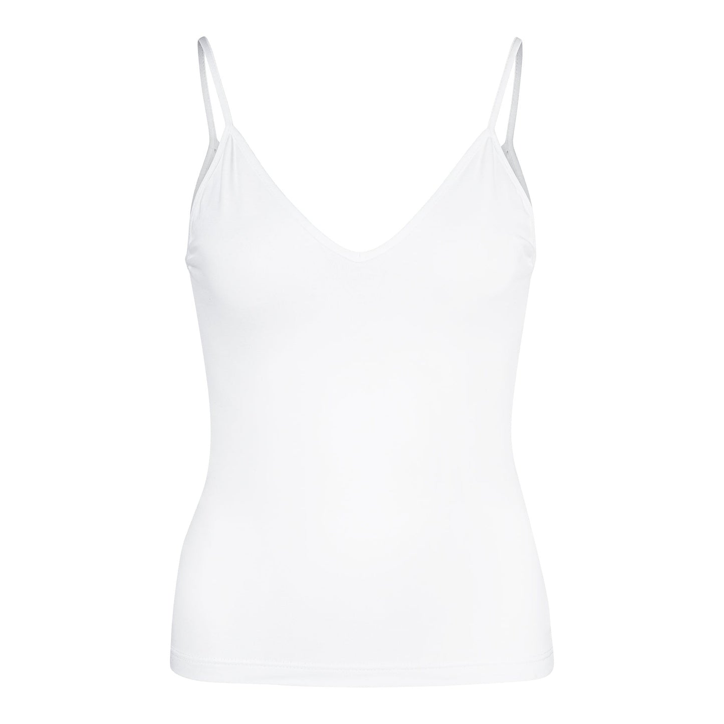Débardeur à fines bretelles en coton bio | blanc "matilda white"