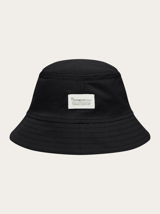 Bob noir en coton bio - twill block bucket hat black jet