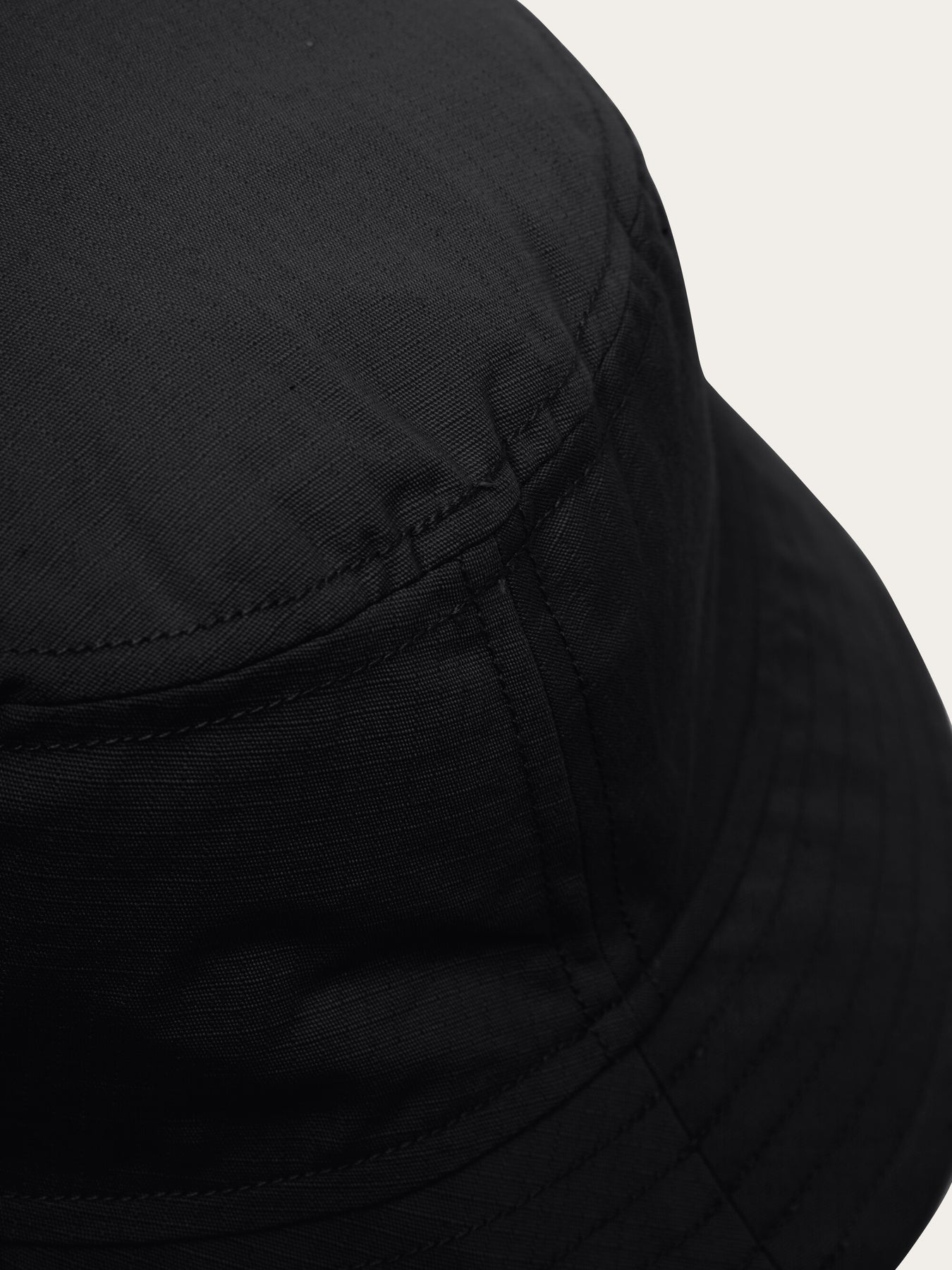 Bob noir en coton bio - twill block bucket hat black jet