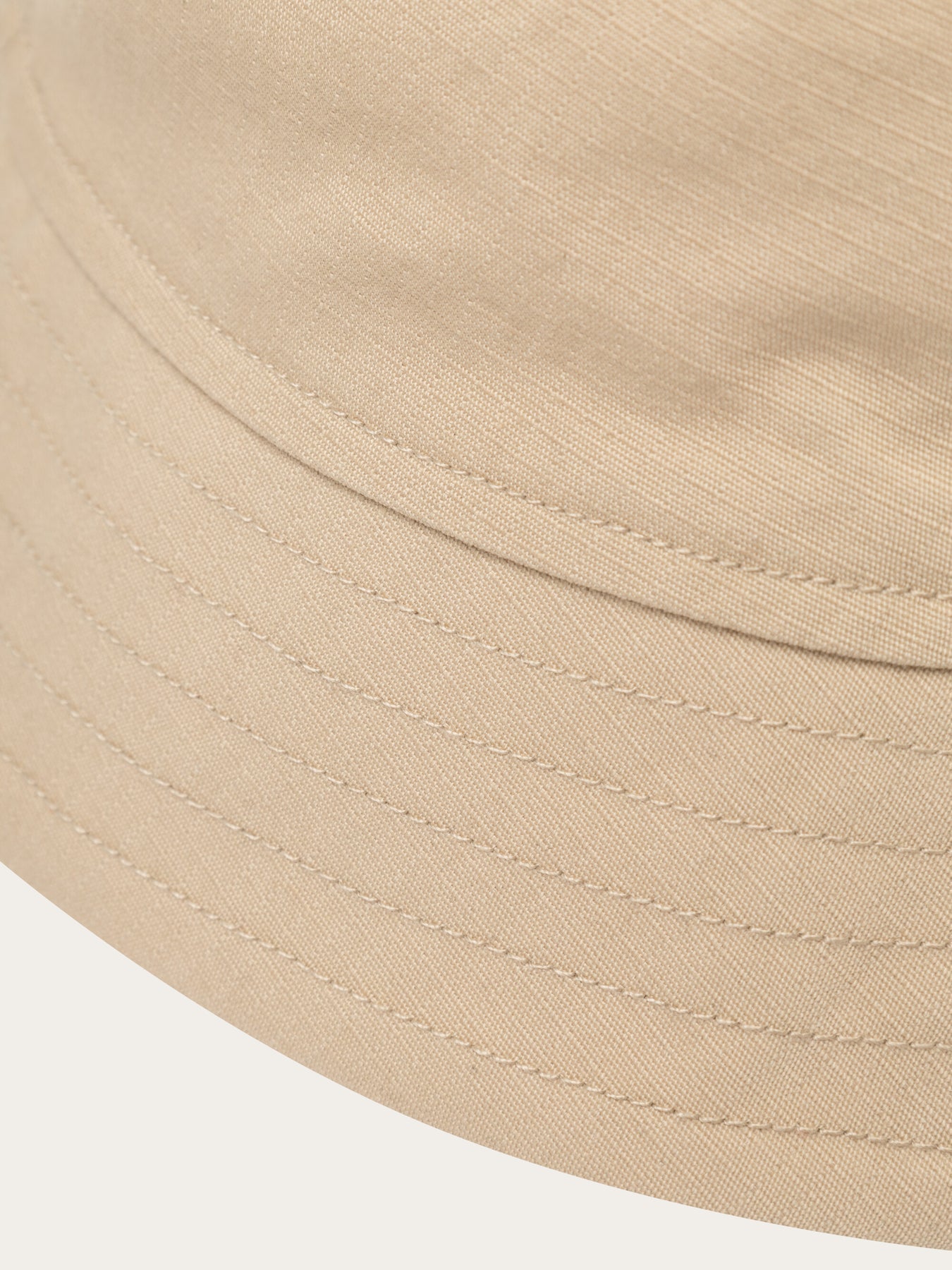Bob beige en coton bio - twill block bucket hat safari