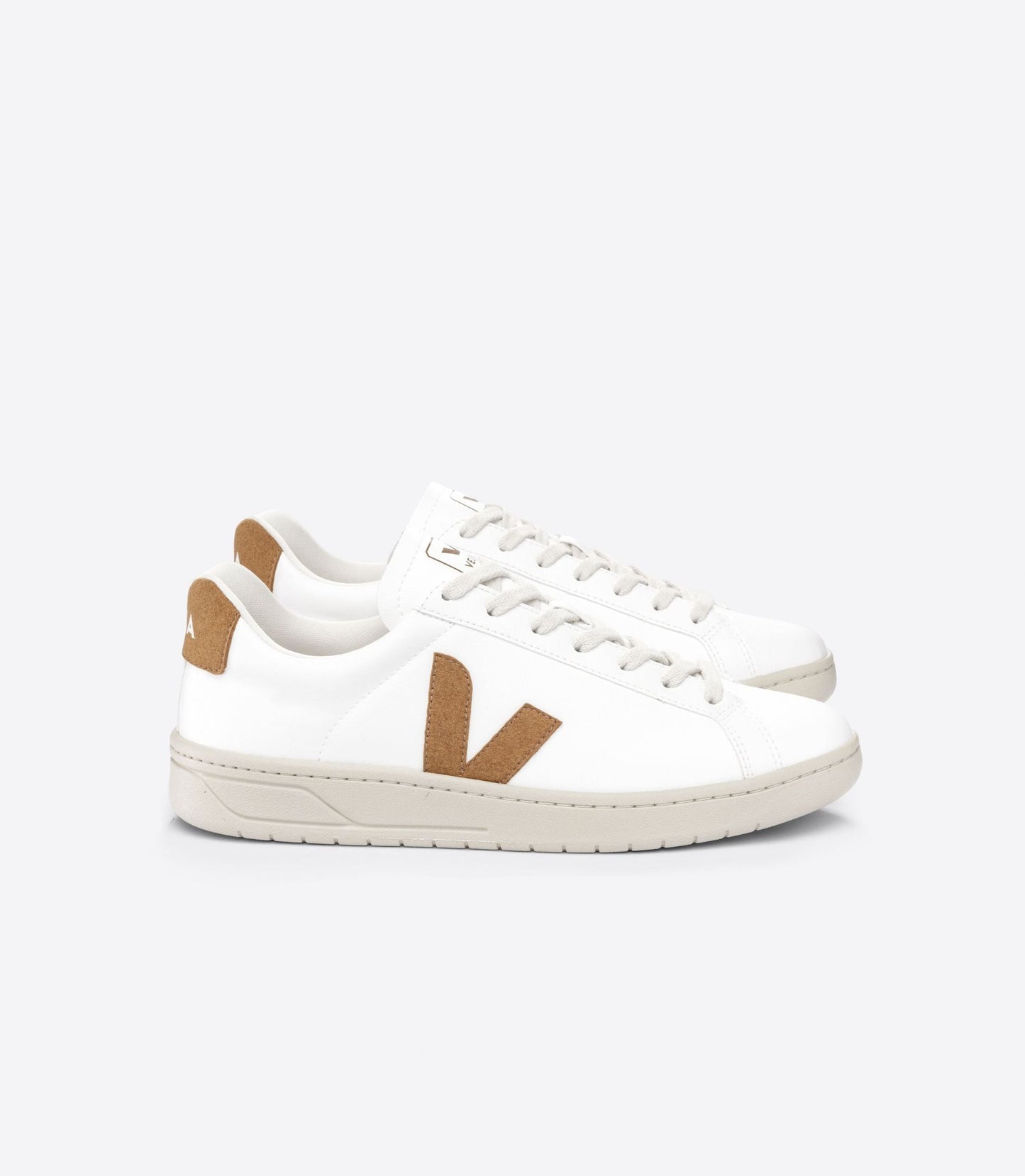 Baskets en c.w.l et suède vegan | marron "urca cwl white camel"