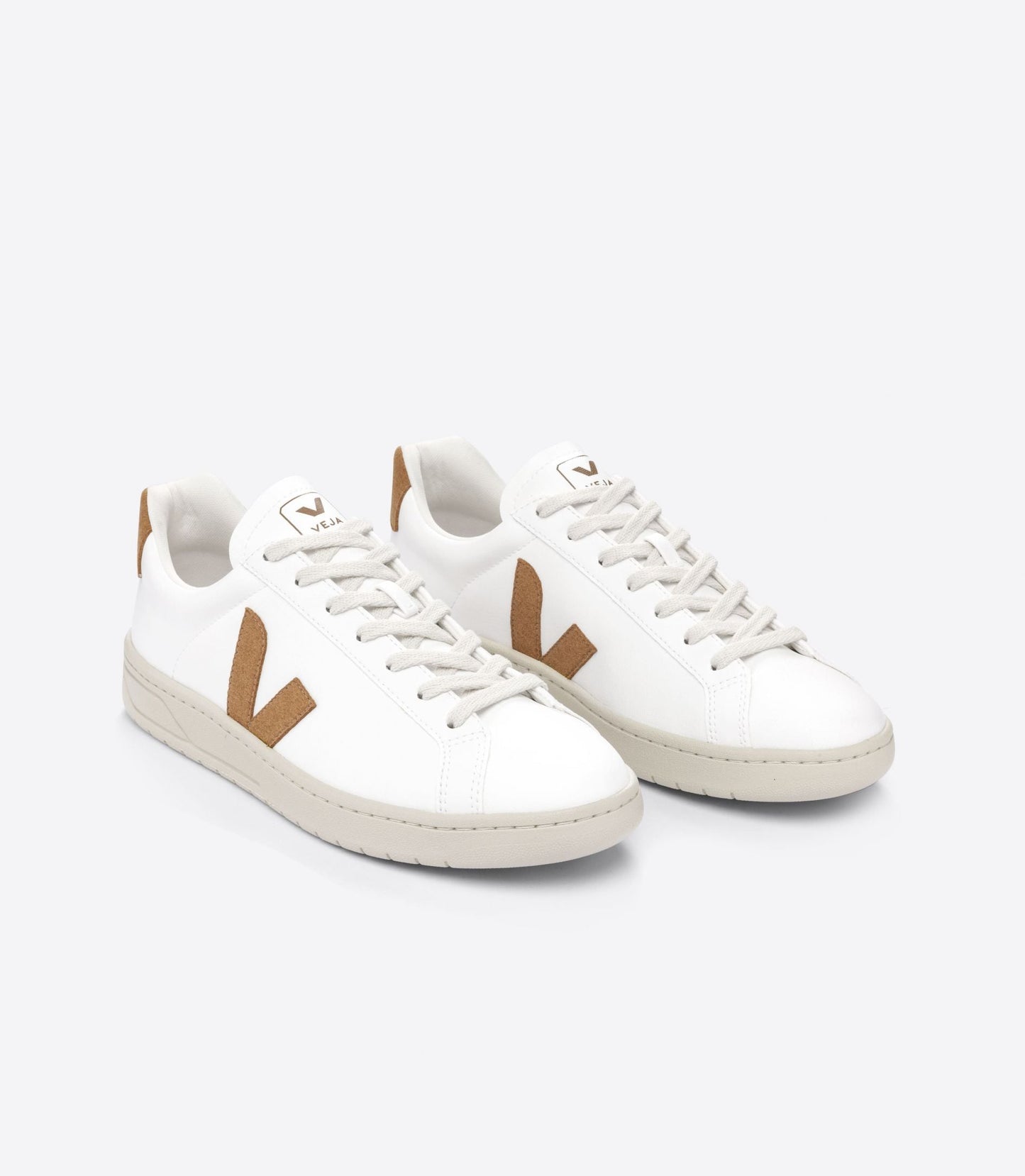 Baskets en c.w.l et suède vegan | marron "urca cwl white camel"