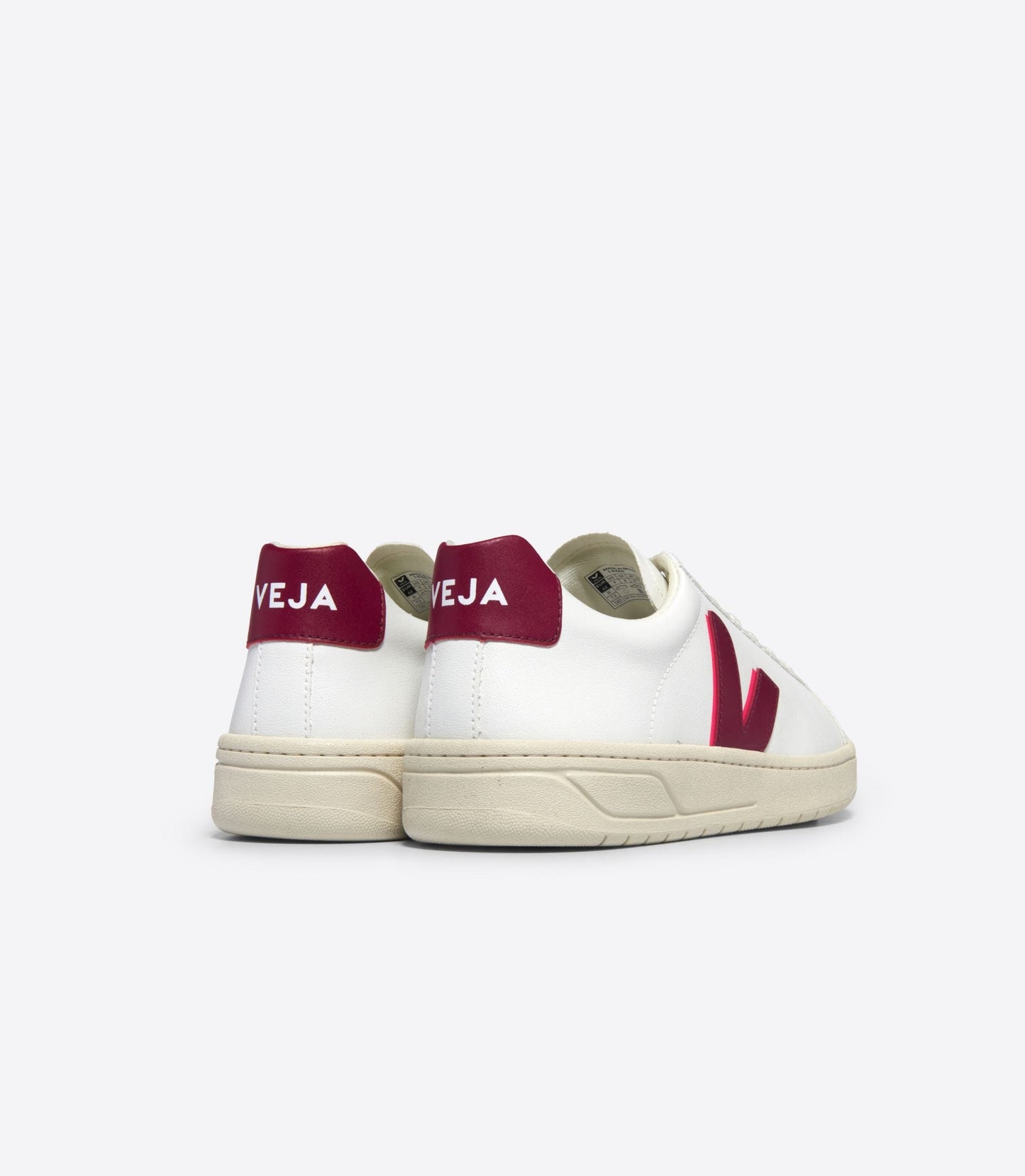 Baskets en c.w.l | bordeaux et rose "urca w cwl white marsala rose fluo"