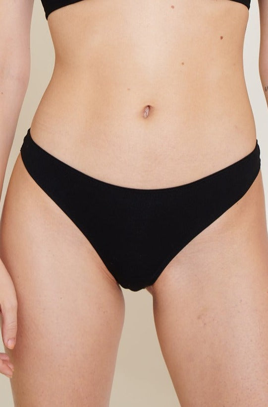 Culotte en dentelle noire en tencel et recyclé - Mia