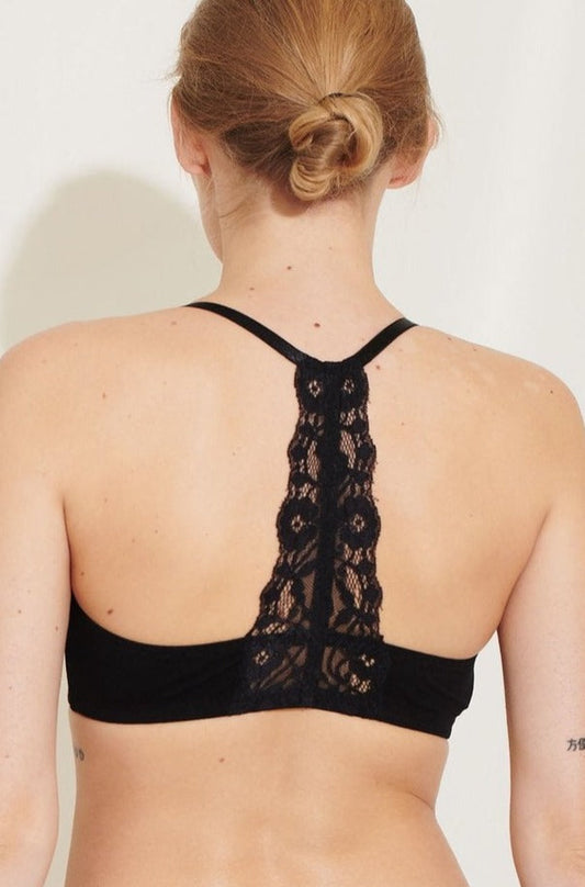 Soutien-gorge noir en matières recyclées - Mia black