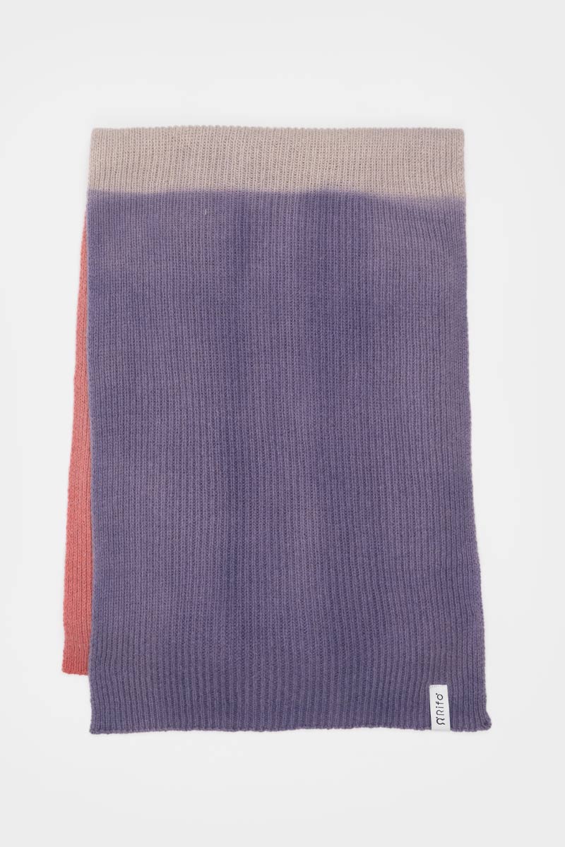 Écharpe en cachemire recyclé | Multicolore "sciarpa fenice rosa"