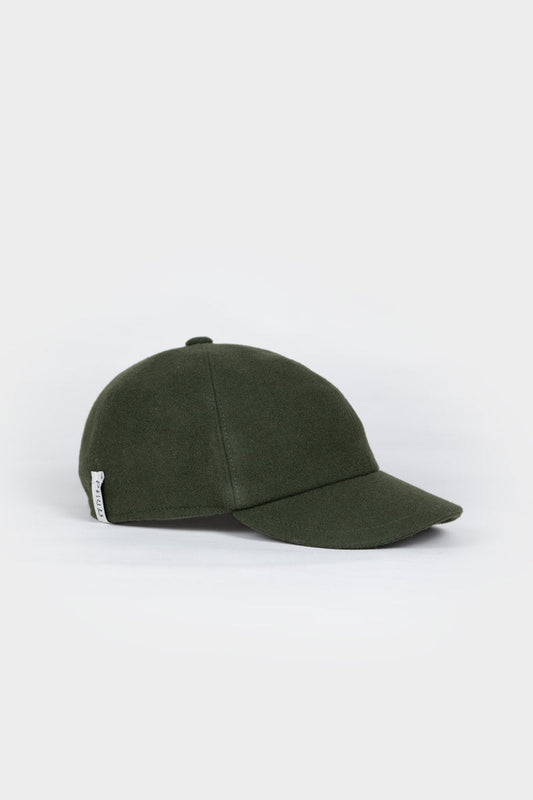 Casquette en laine recyclée | kaki "cappello ted verde felce"