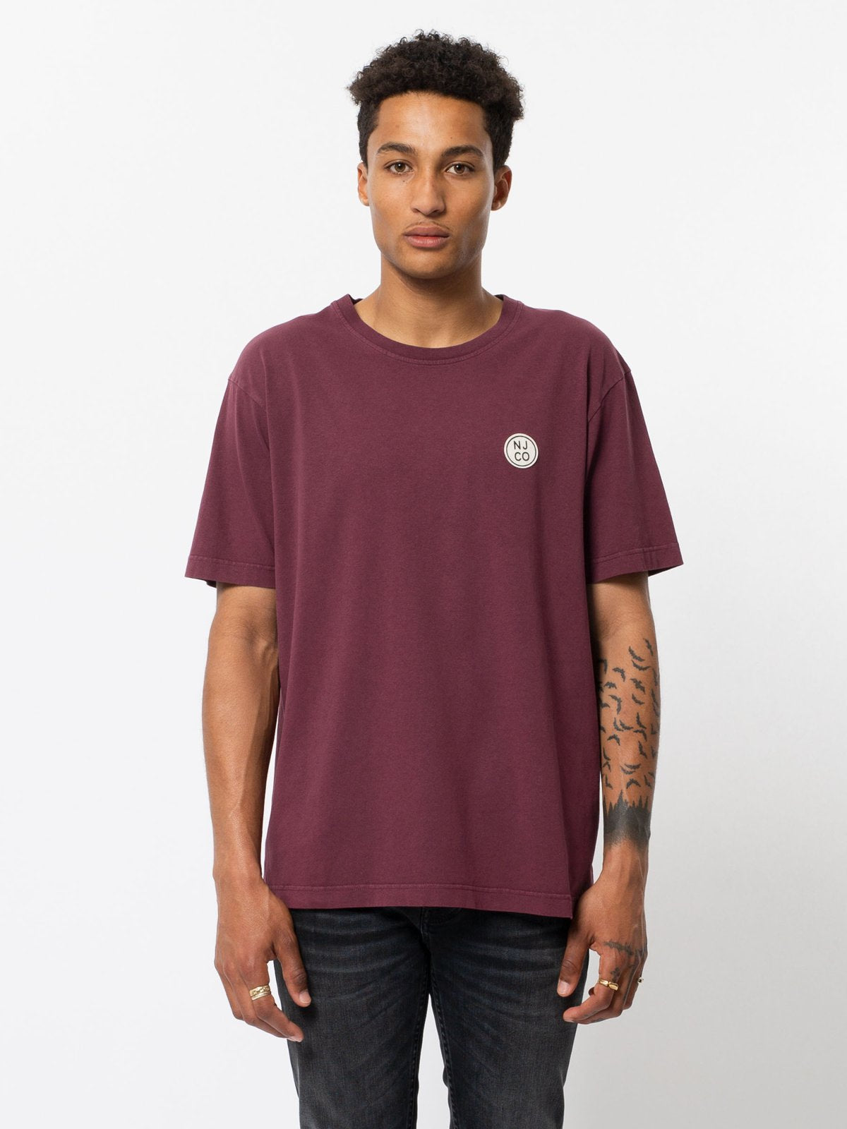 T-shirt ample figue en coton bio - Uno NJCO circle