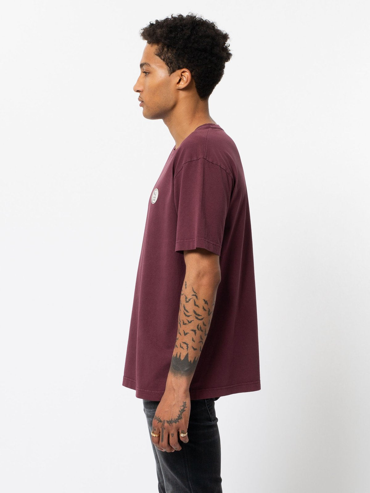 T-shirt ample figue en coton bio - Uno NJCO circle
