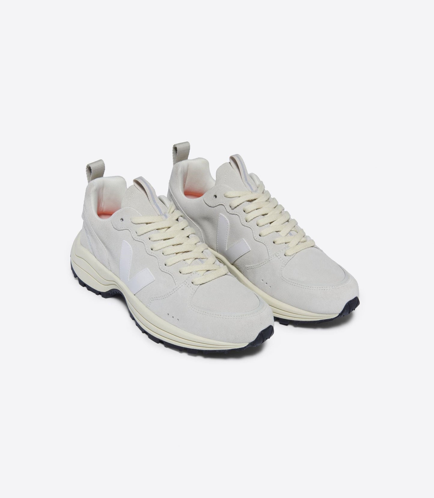 Baskets en suède | blanc "venturi suede natural white"