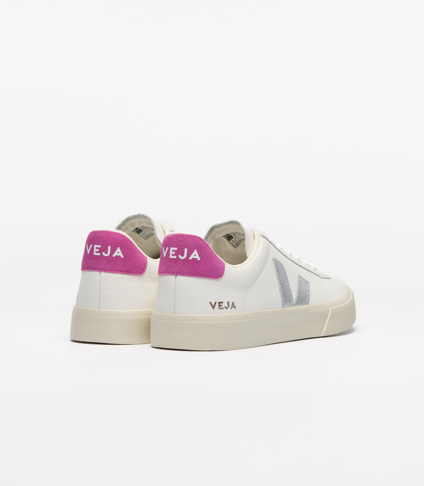 Baskets en cuir | multicolor "campo - white_silver_ultraviolet"
