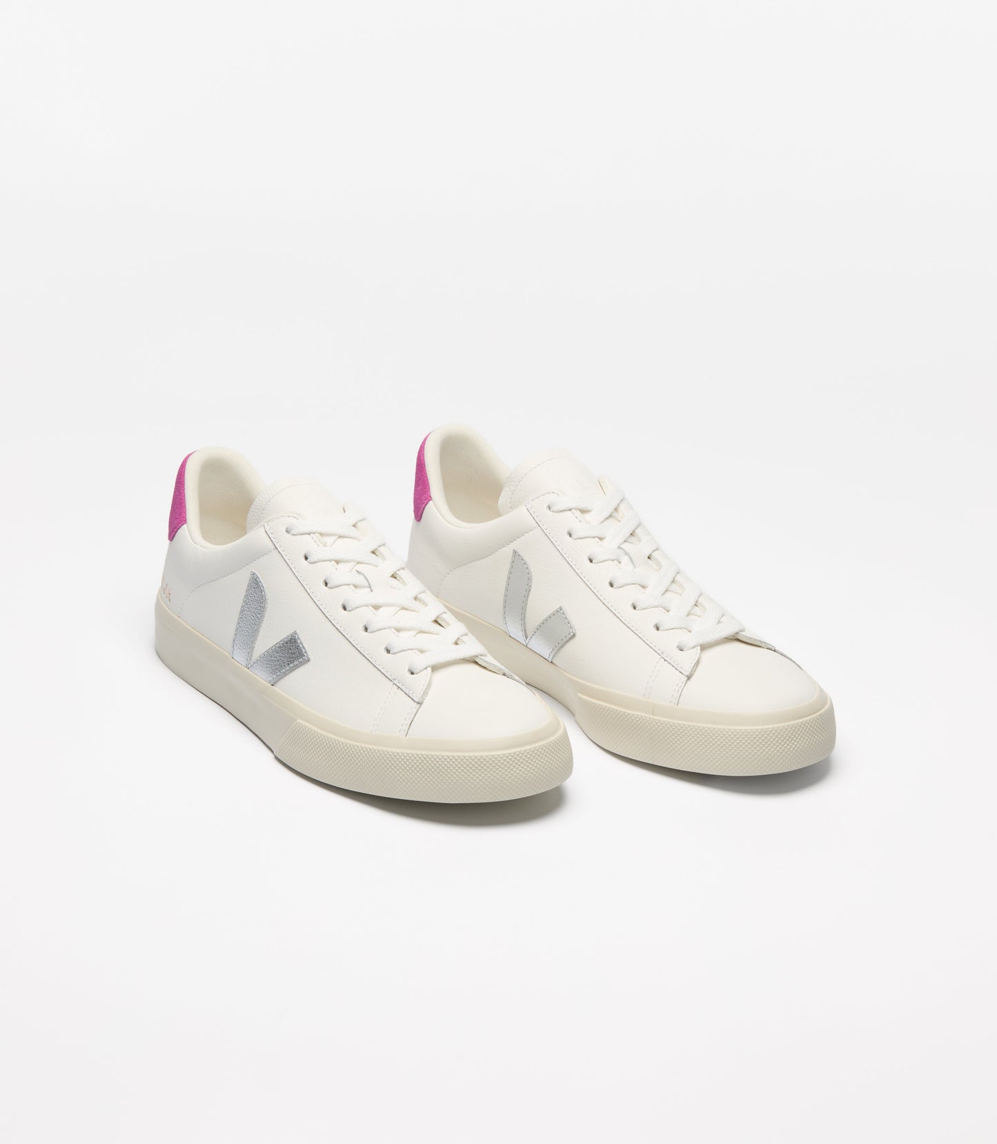 Baskets en cuir | multicolor "campo - white_silver_ultraviolet"