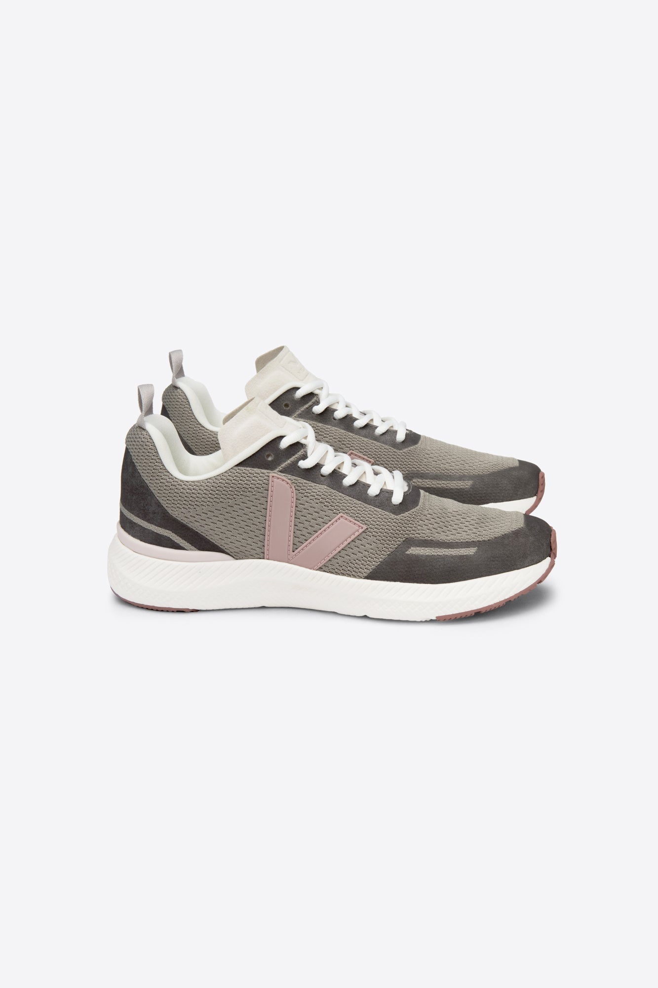 Baskets de sport en recyclé | marron et rose "impala jacquard sage babe"