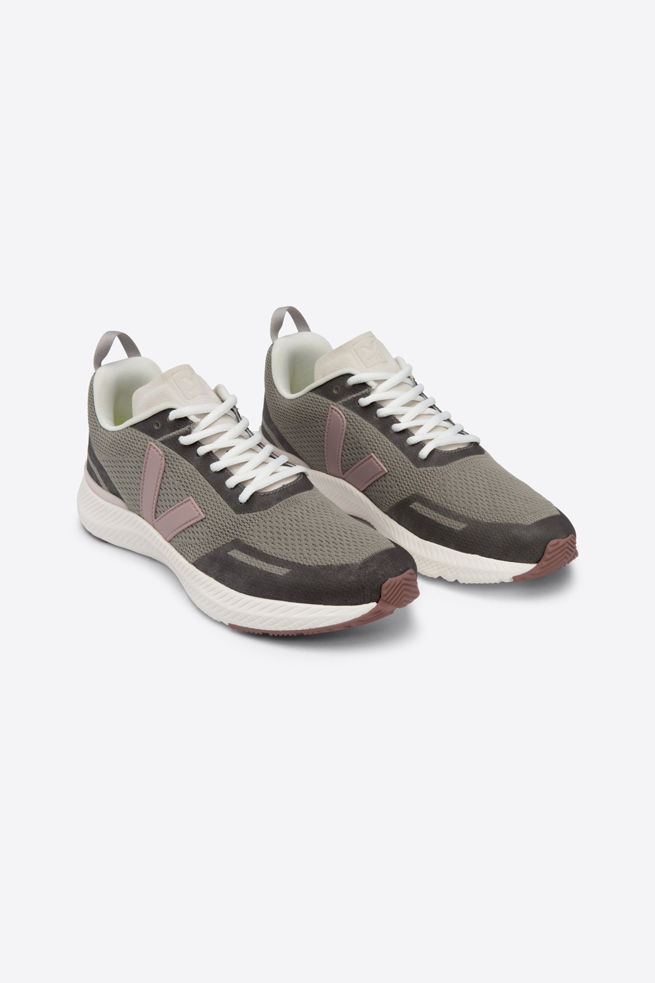 Baskets de sport en recyclé | marron et rose "impala jacquard sage babe"