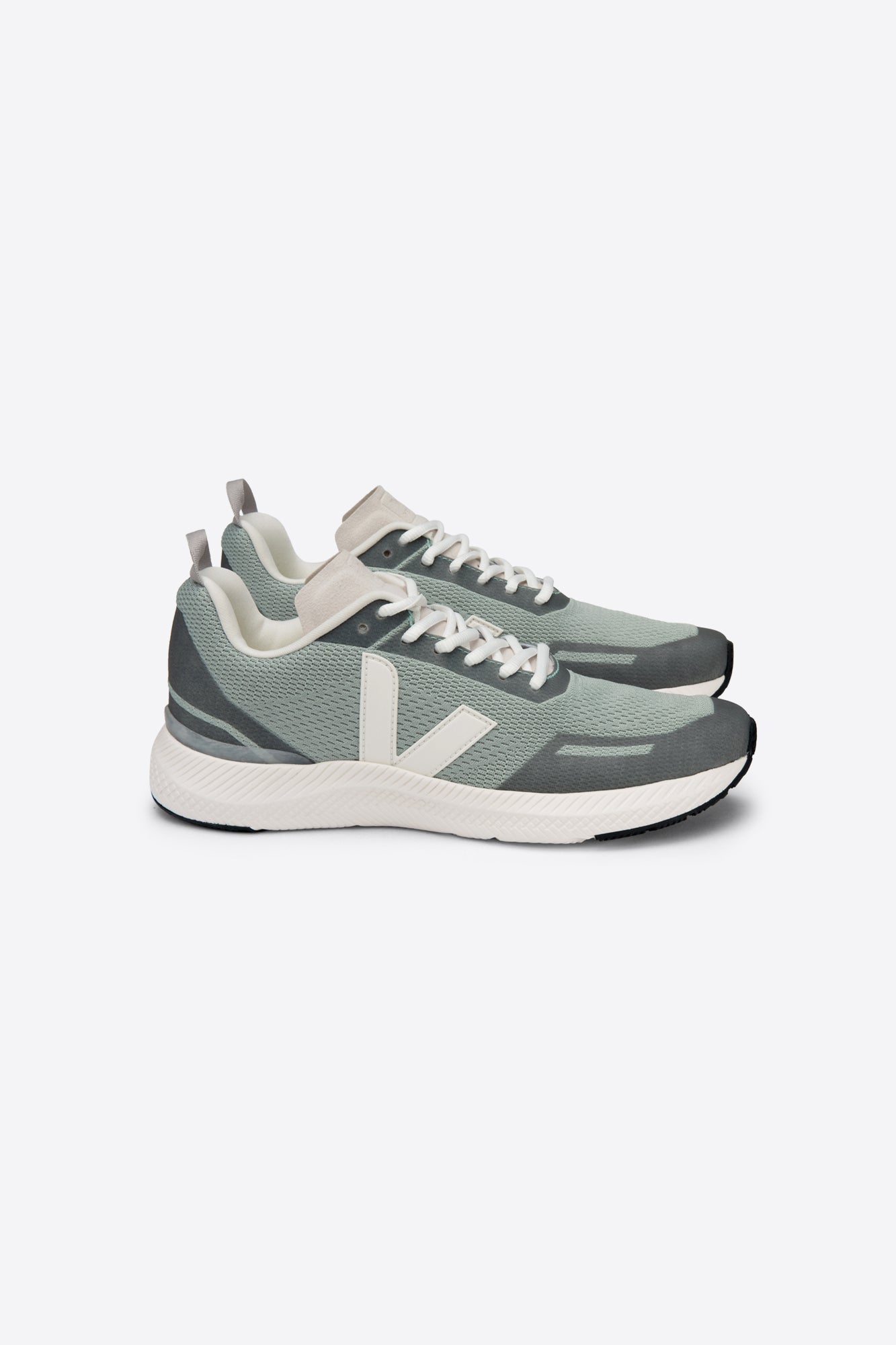 Baskets de sport en recyclé | vert et blanc "impala jacquard matcha cream"