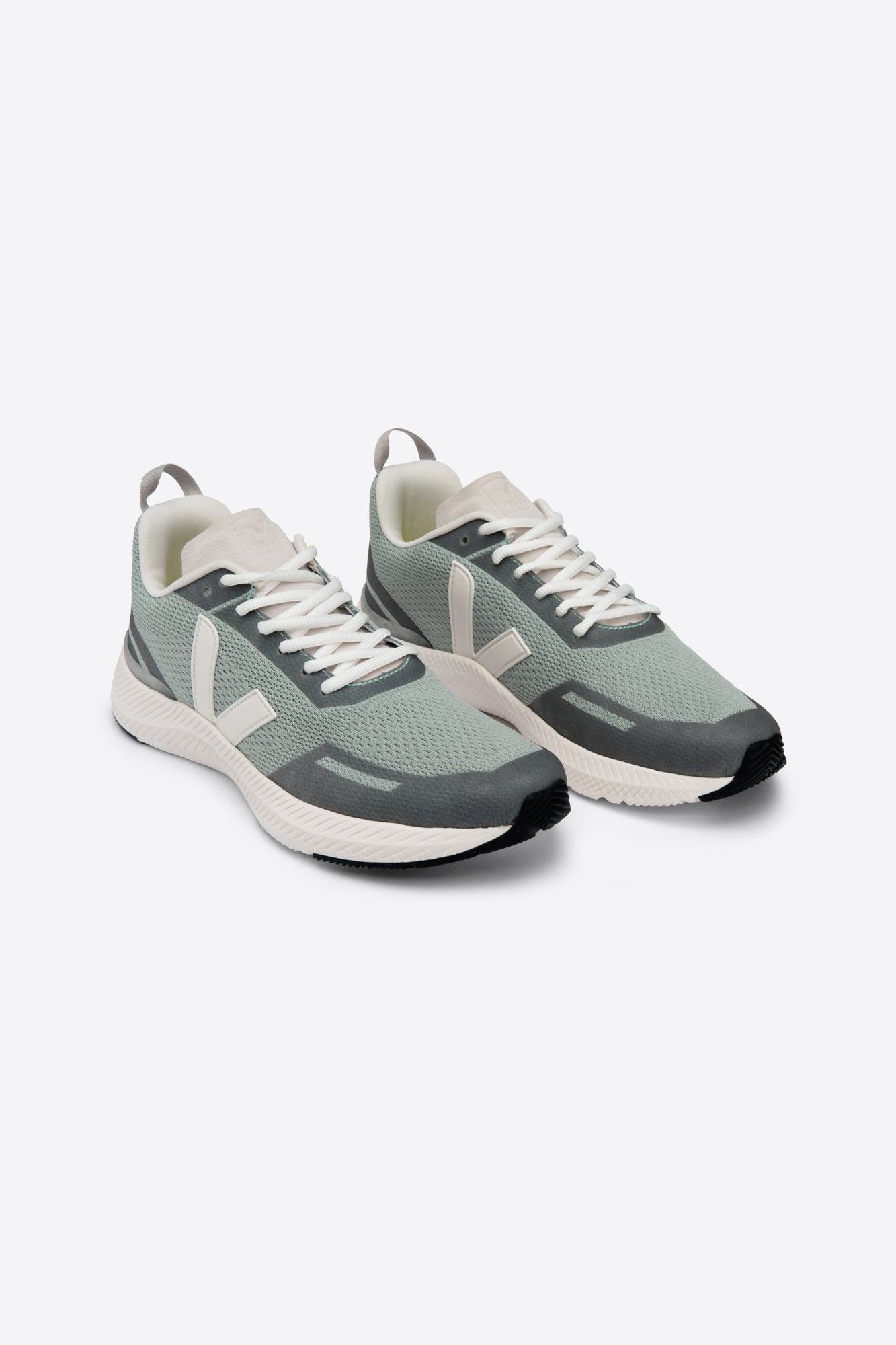Baskets de sport en recyclé | vert et blanc "impala jacquard matcha cream"