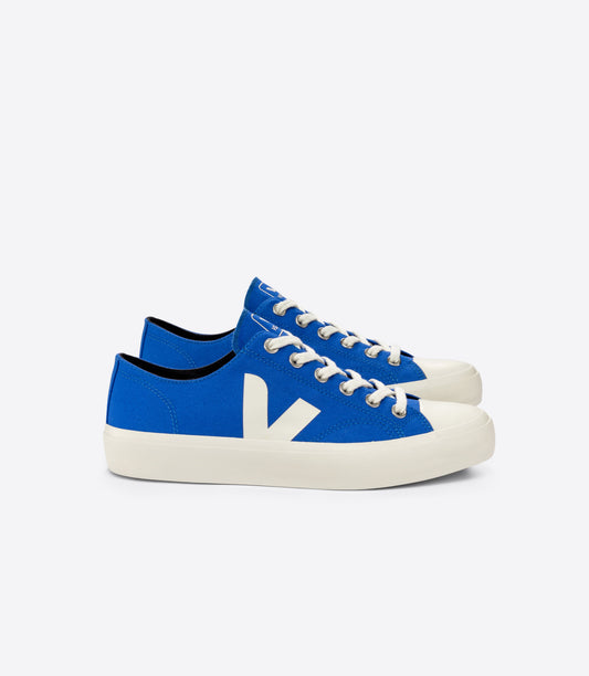 Baskets basses en coton bio | bleu "wata ii low canvas paros pierre"