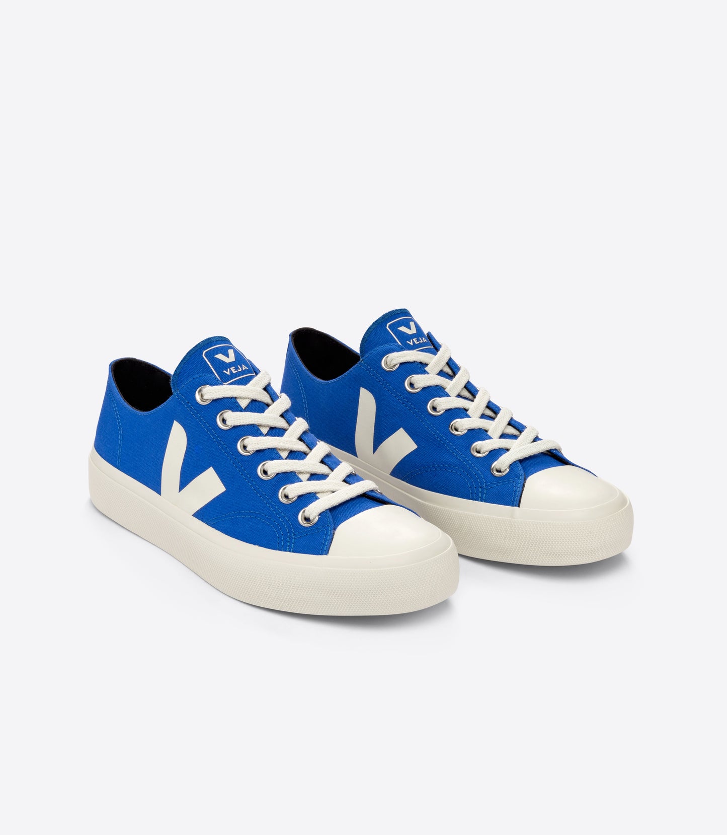 Baskets basses en coton bio | bleu "wata ii low canvas paros pierre"