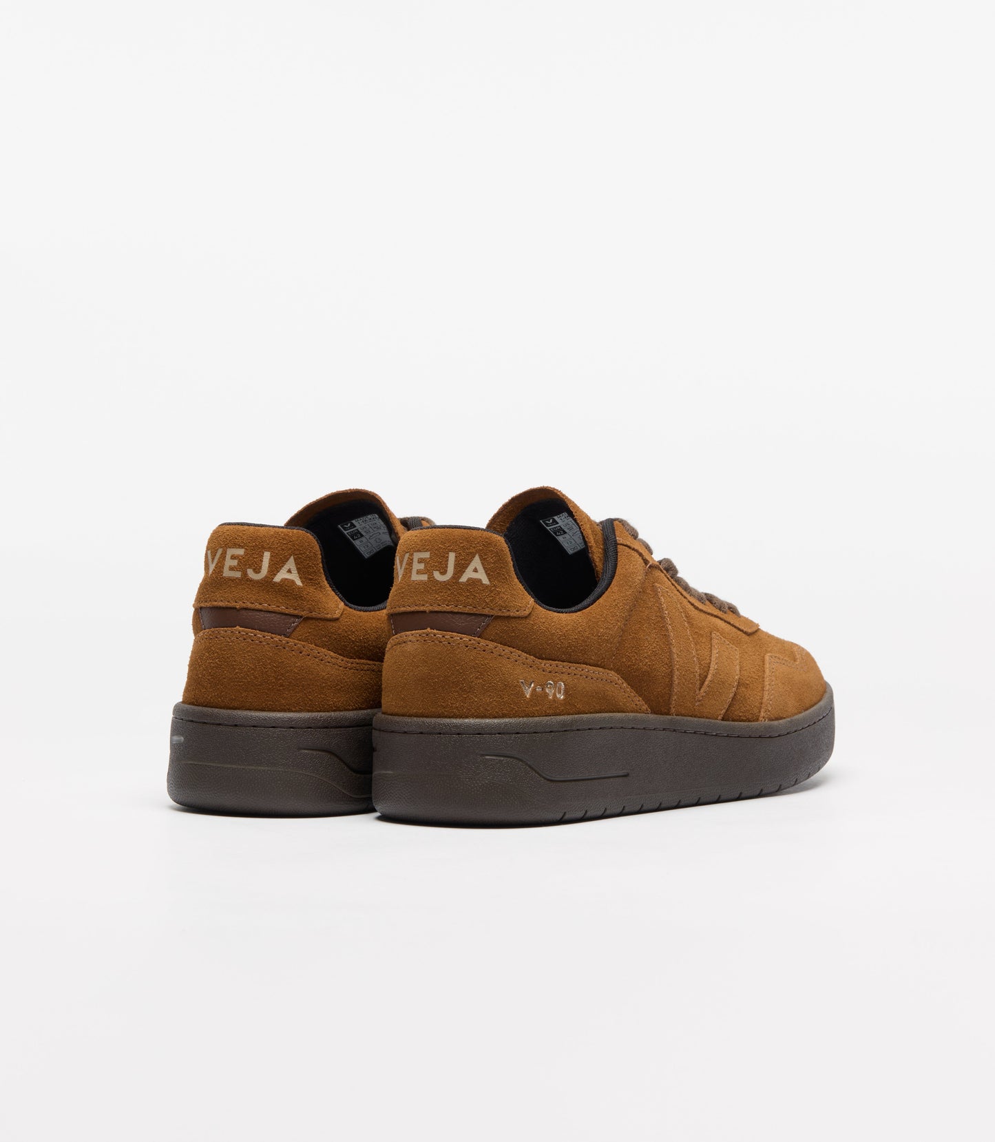 Baskets en suède et cuir certifié | marron "v-90 suede full cognac eagle"