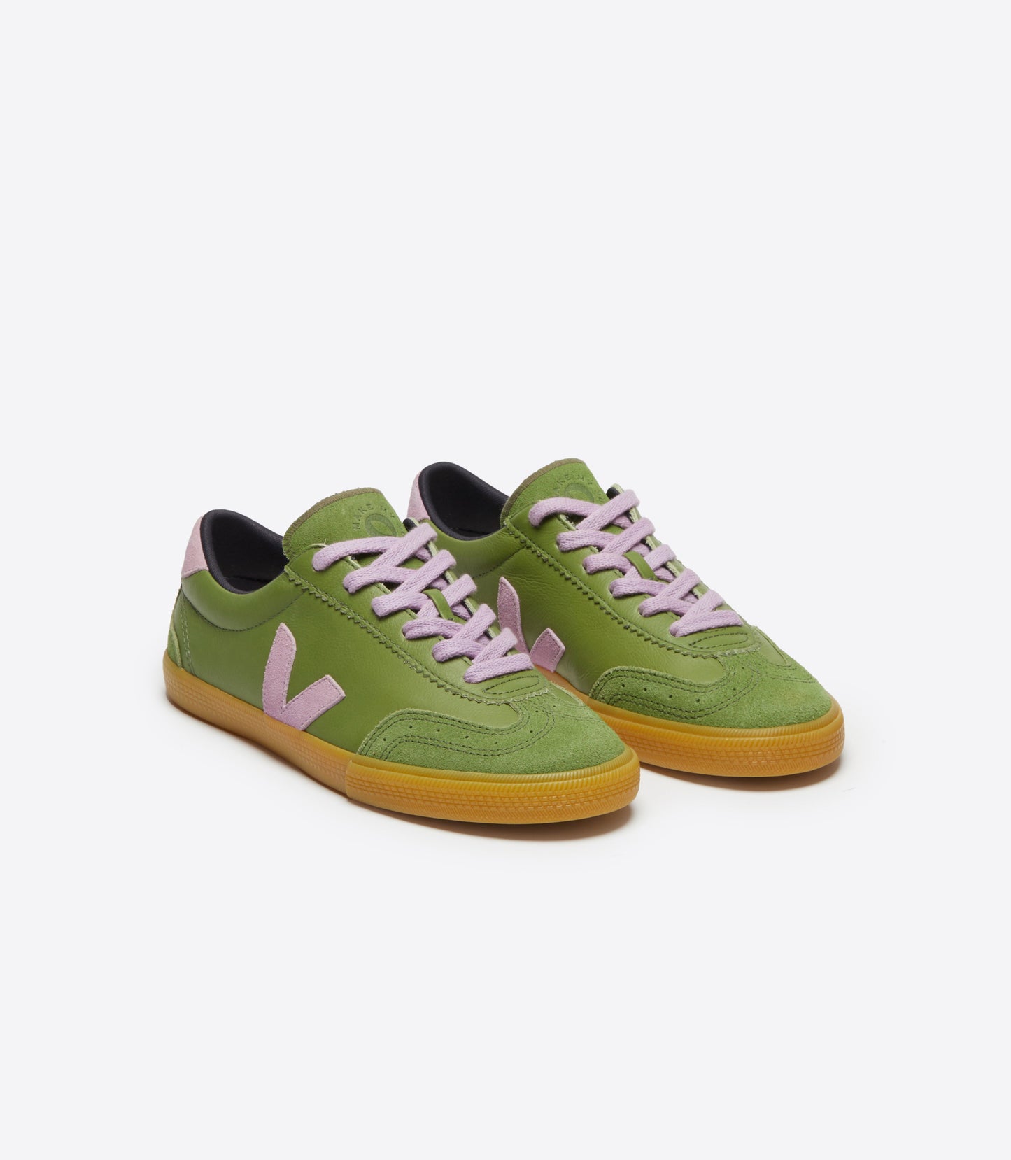 Baskets veja x make my lemonade | vert et violet " volley leather kiwi orchid"