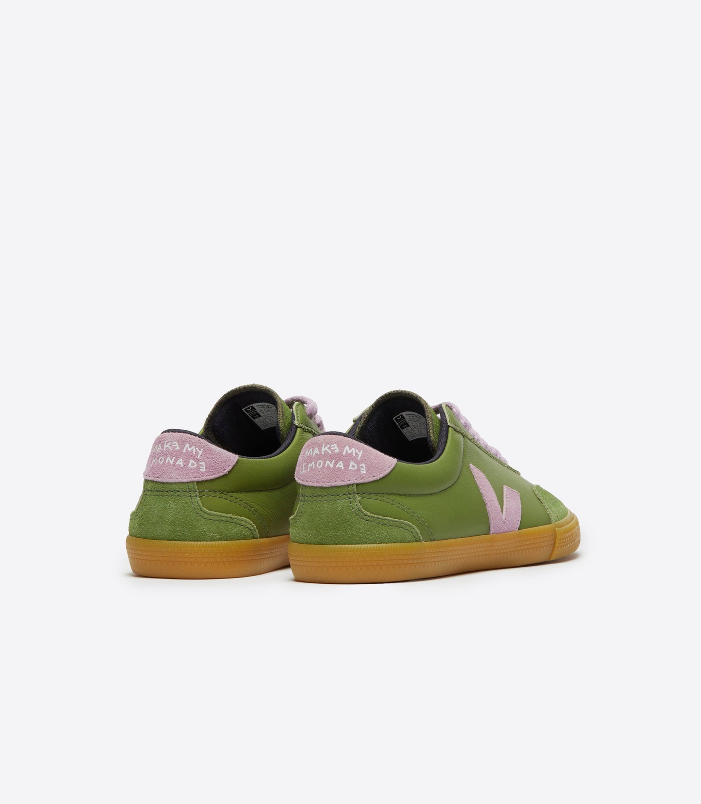 Baskets veja x make my lemonade | vert et violet " volley leather kiwi orchid"
