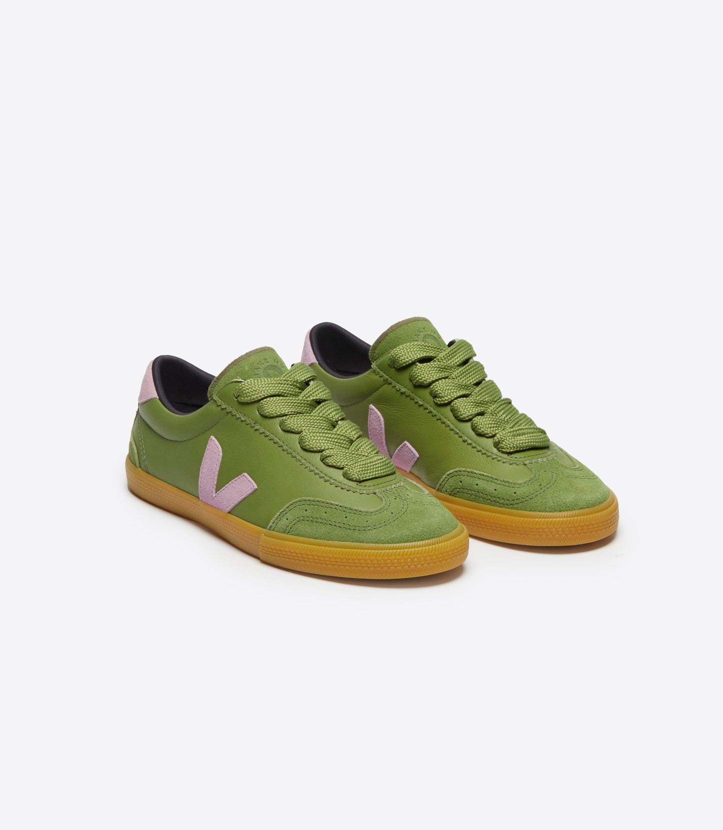 Baskets veja x make my lemonade | vert et violet " volley leather kiwi orchid"