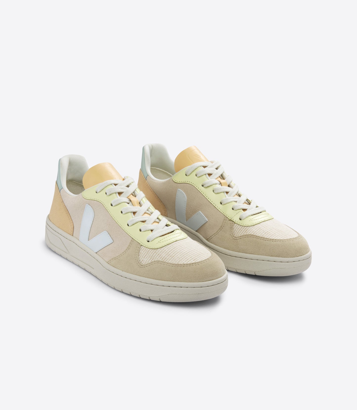 Baskets v-10 suede sable menthol multico