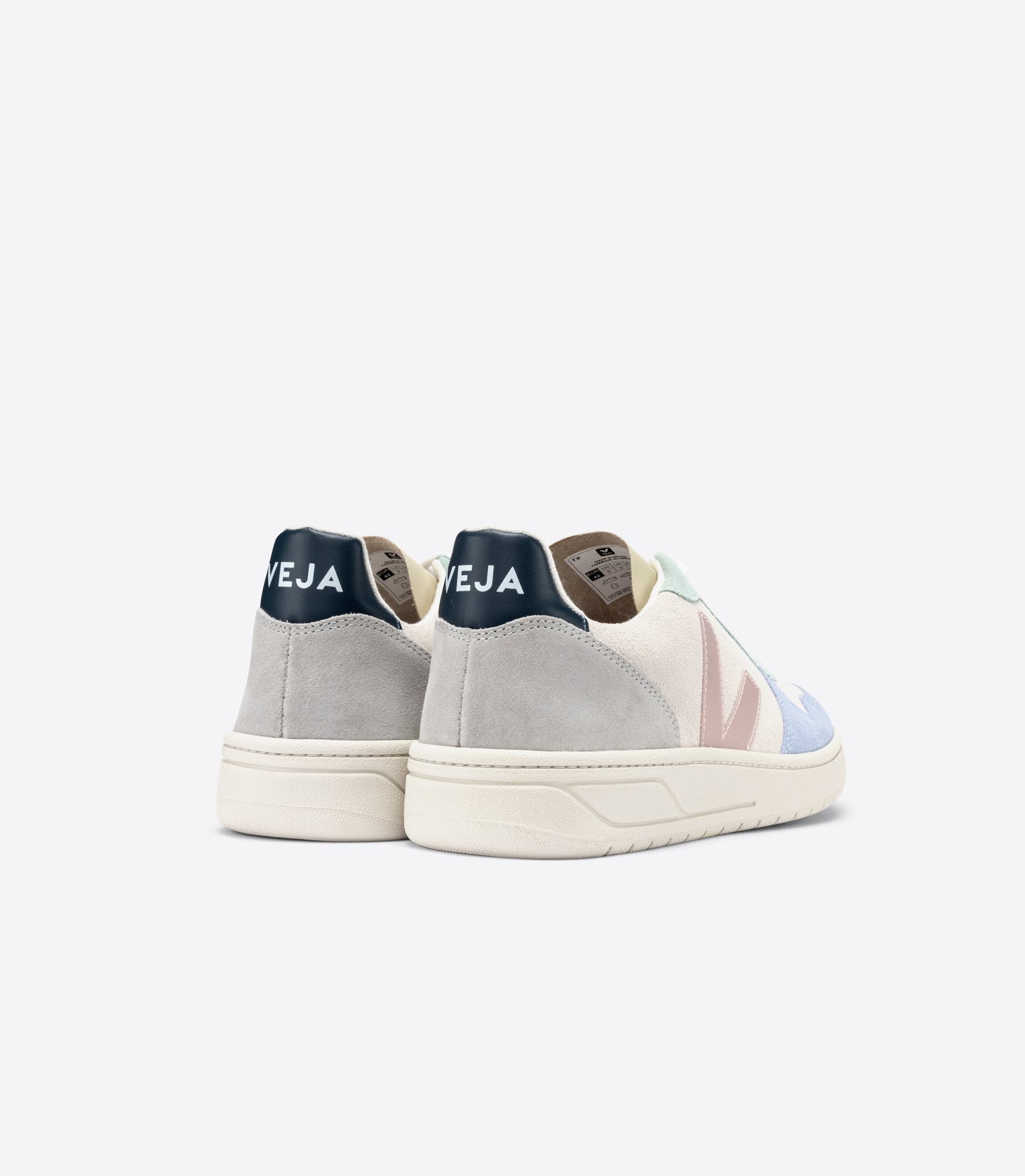 Baskets v-10 suede multico natural babe