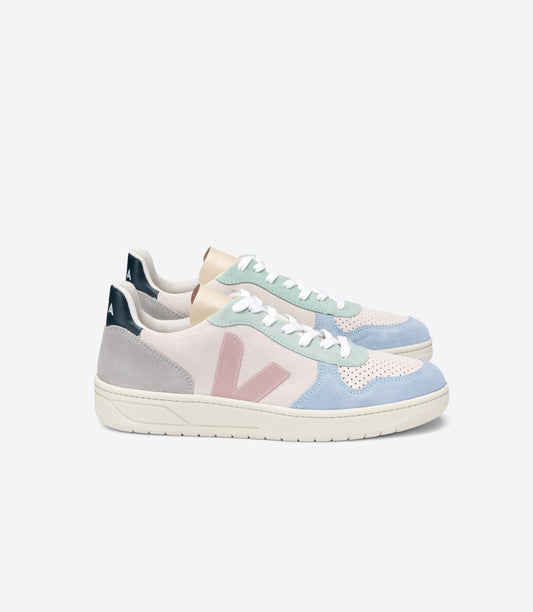 Baskets v-10 suede multico natural babe