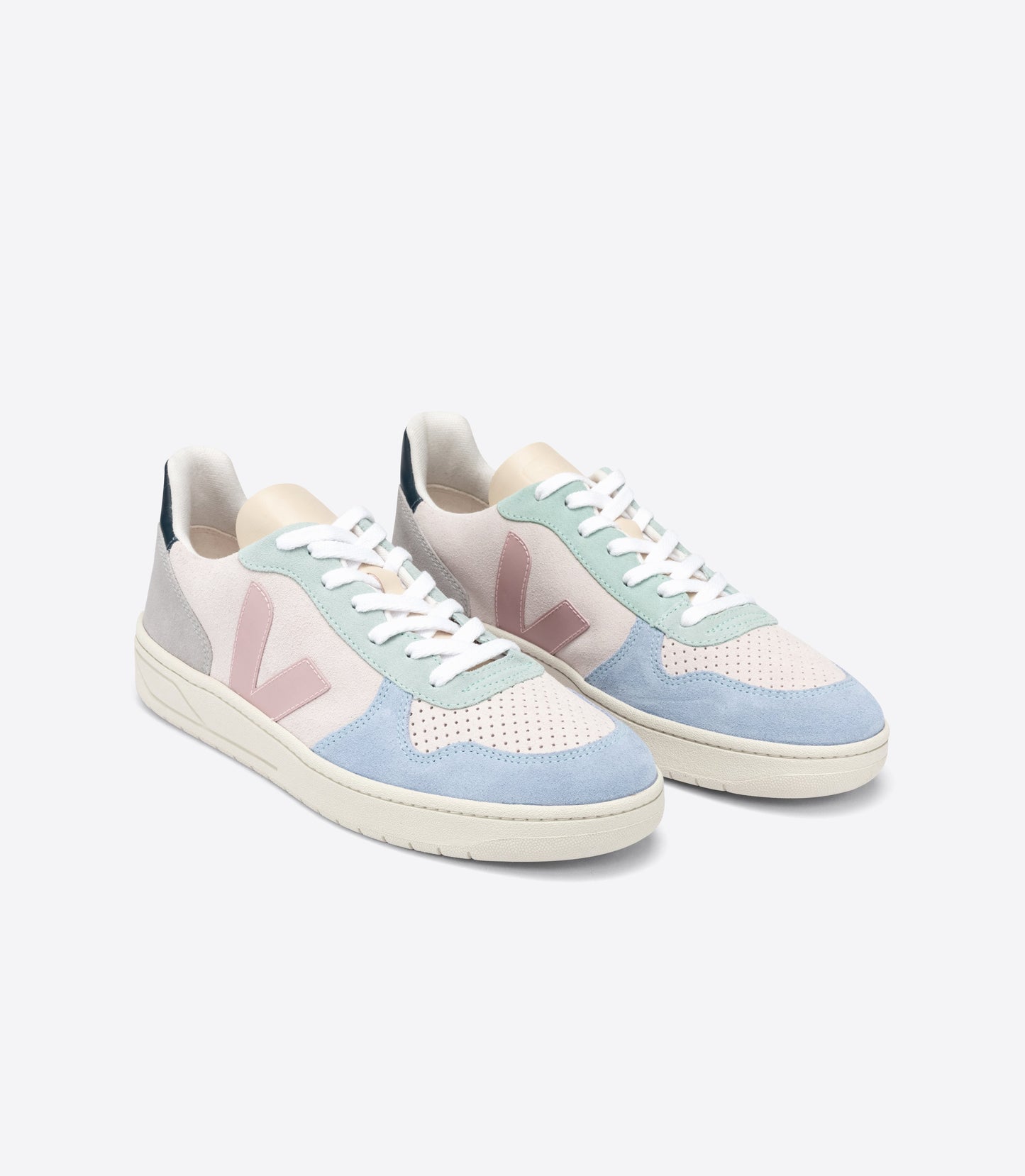 Baskets v-10 suede multico natural babe