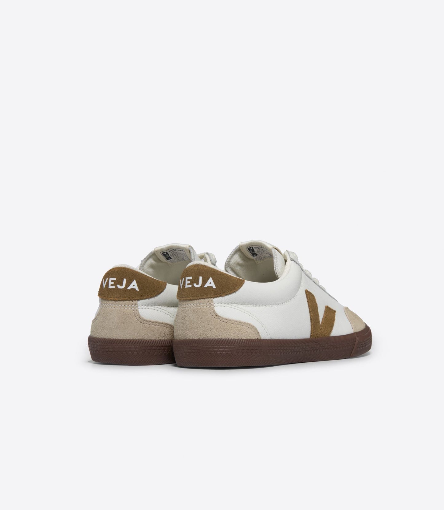Baskets en cuir bio | marron "volley o.t. leath white tent bark"