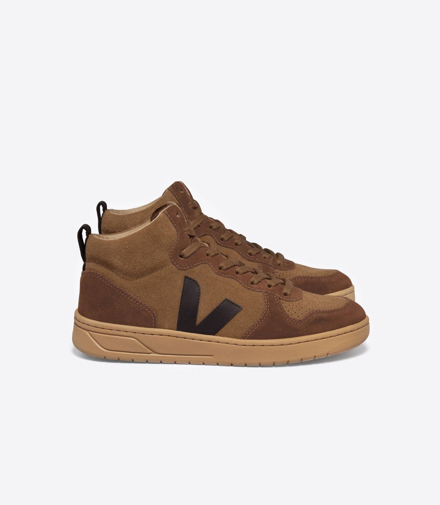 Baskets en suède | marron "v-15 suede brown black"