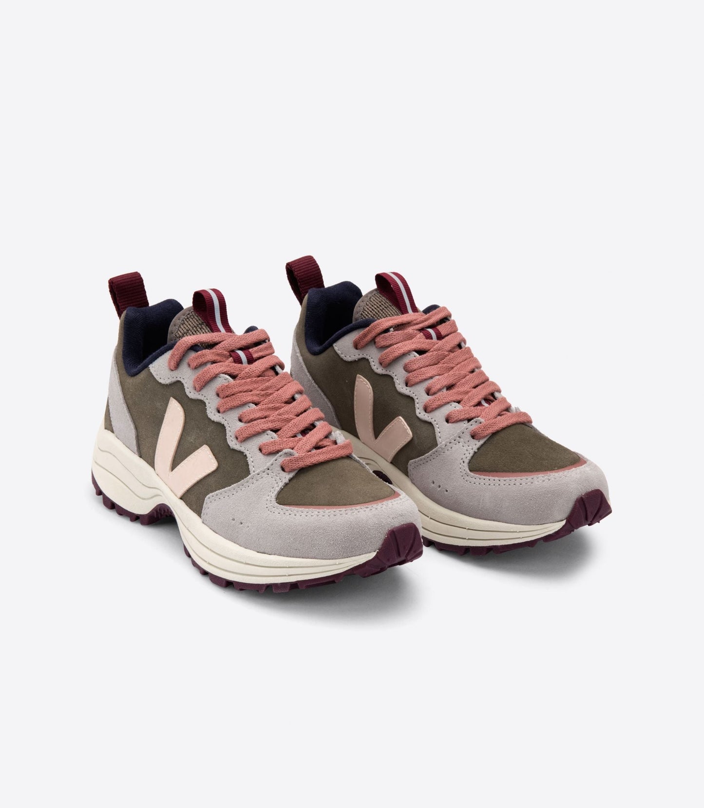 Baskets venturi suede kaki sable oxford-grey