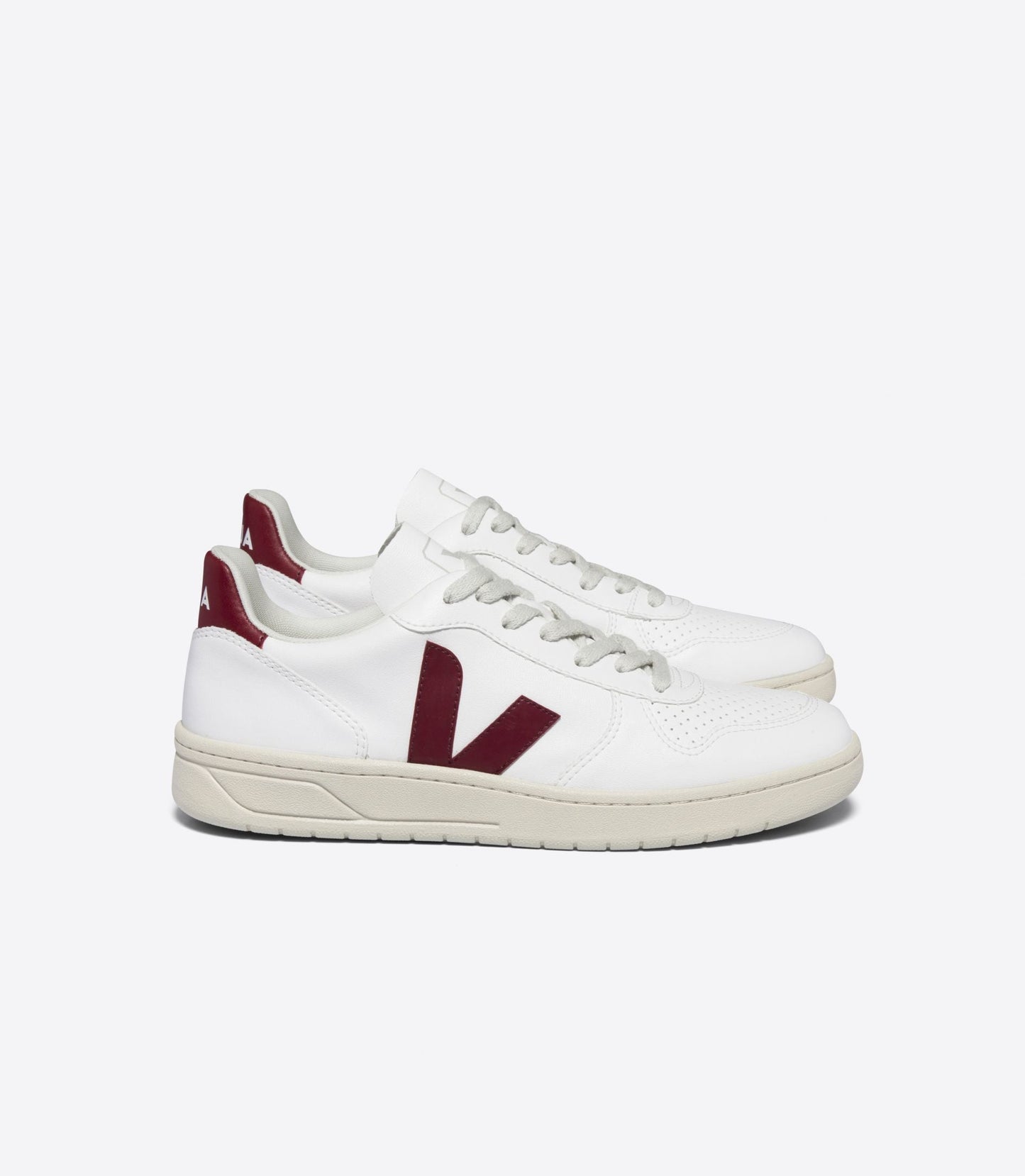 Baskets en c.w.l | rouge "v-10 cwl white marsala"