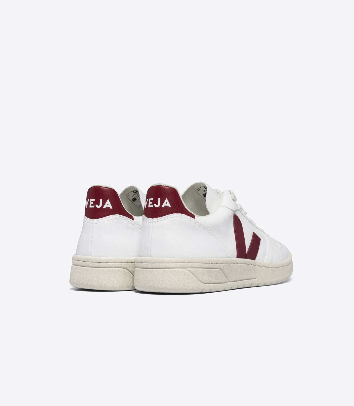 Baskets en c.w.l | rouge "v-10 cwl white marsala"