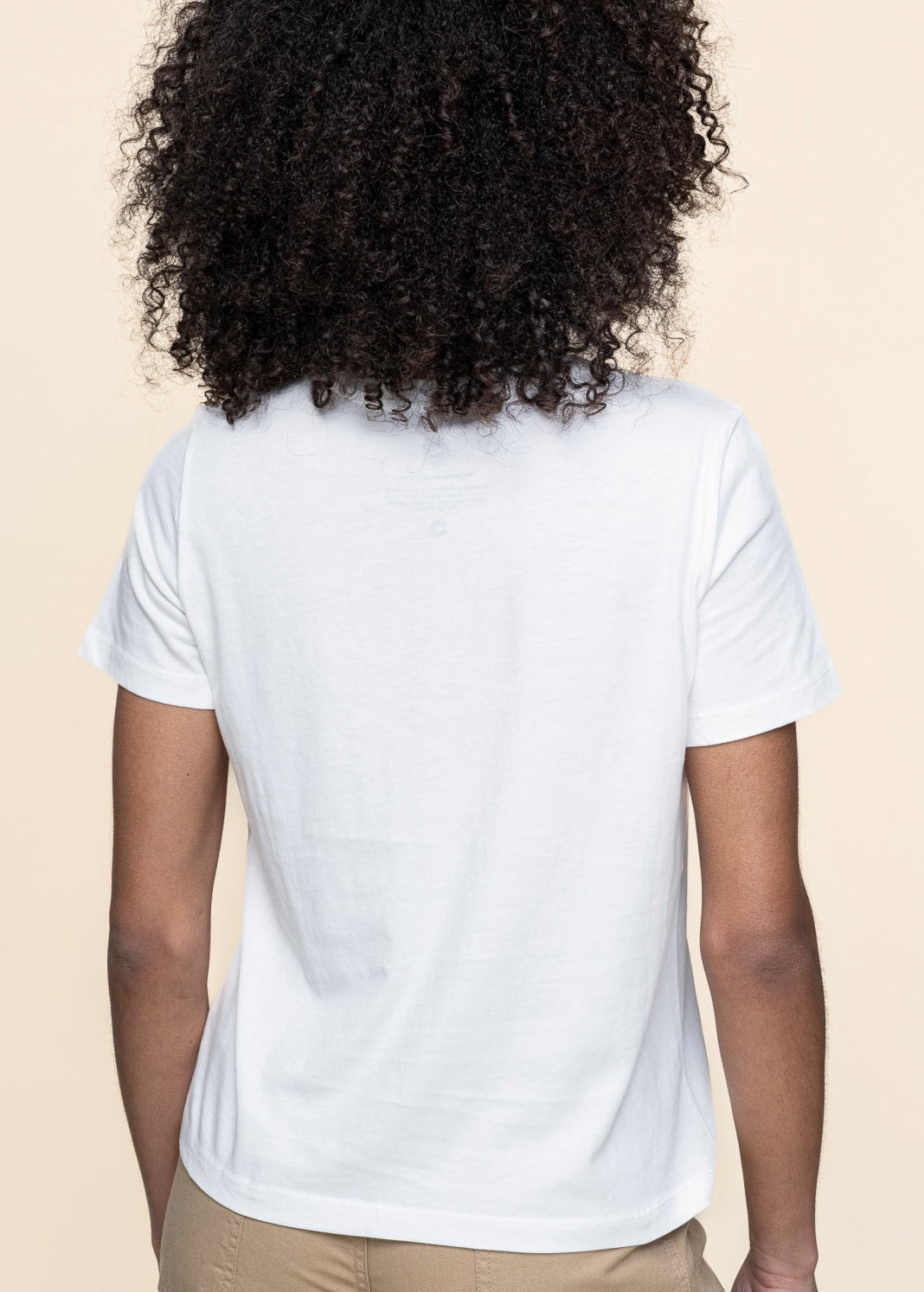 T-shirt en coton bio | blanc imprimé "love ida tee - white"