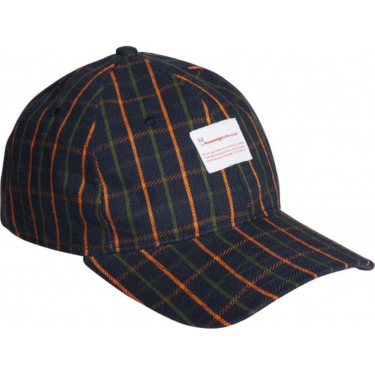 Casquette à carreaux effet flanelle en coton bio